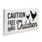 Stupell Industries Caution Free Range Children Wall Plaque Art